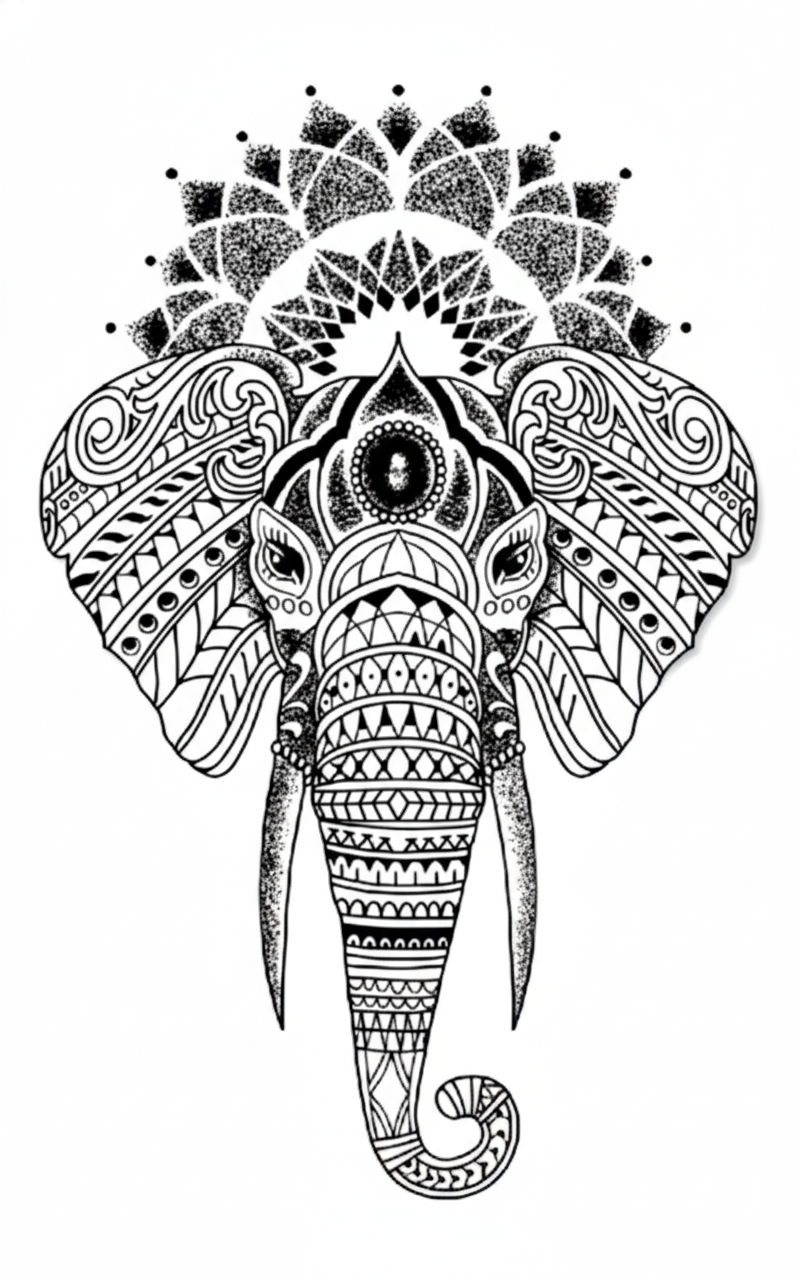 Sacred Elephant Tattoo