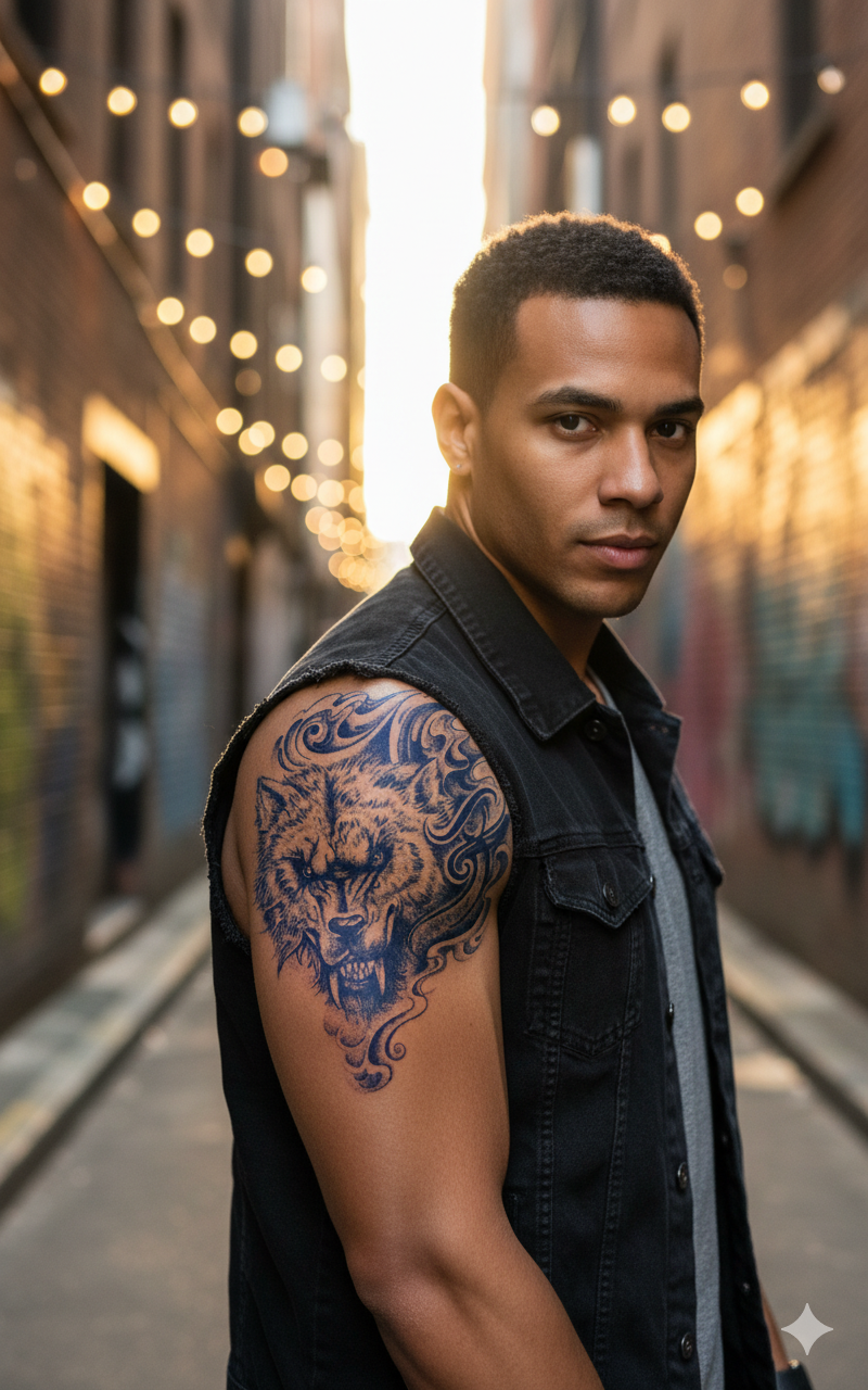 Spirit Wolf Tattoo