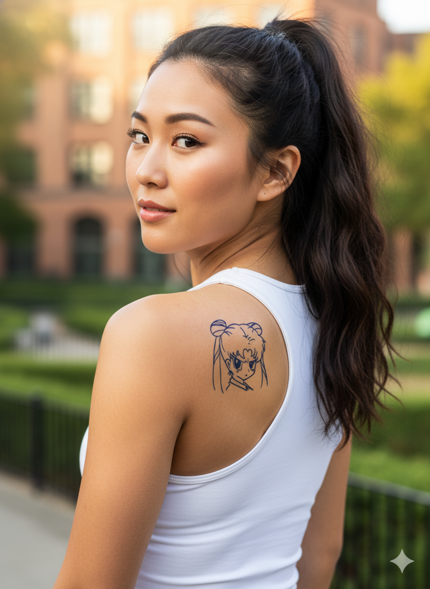 Anime Power tattoo