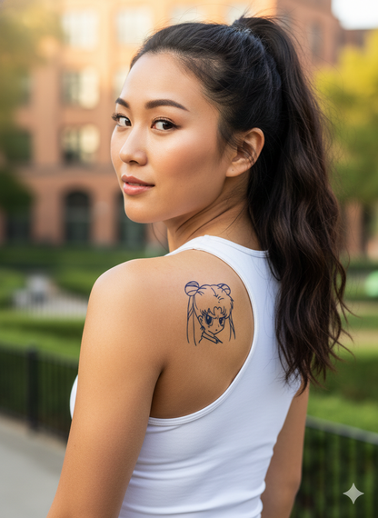 Anime Power tattoo