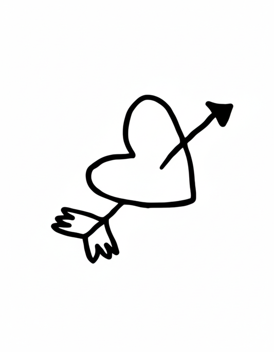 Heart’s Arrow Tattoo