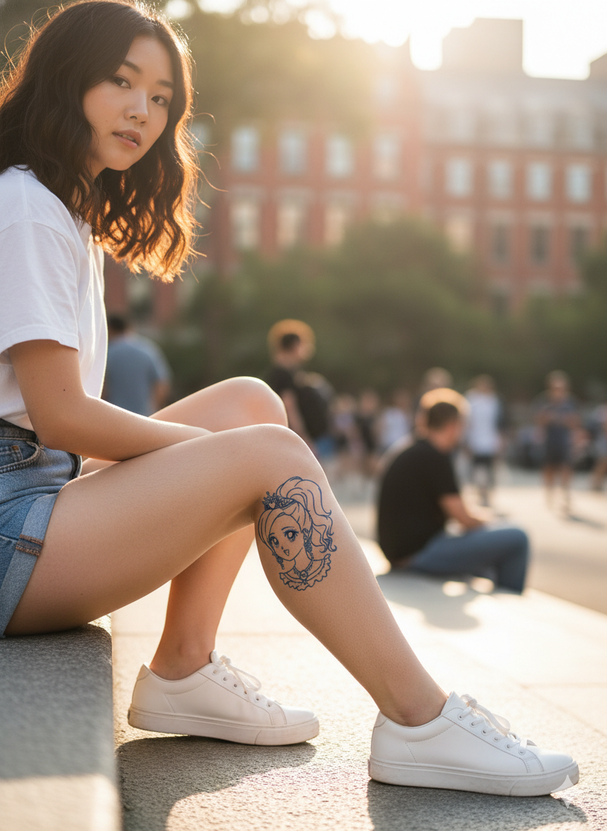 Princess Anime tattoo