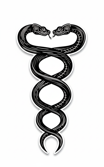 Twined Snakes Tattoo
