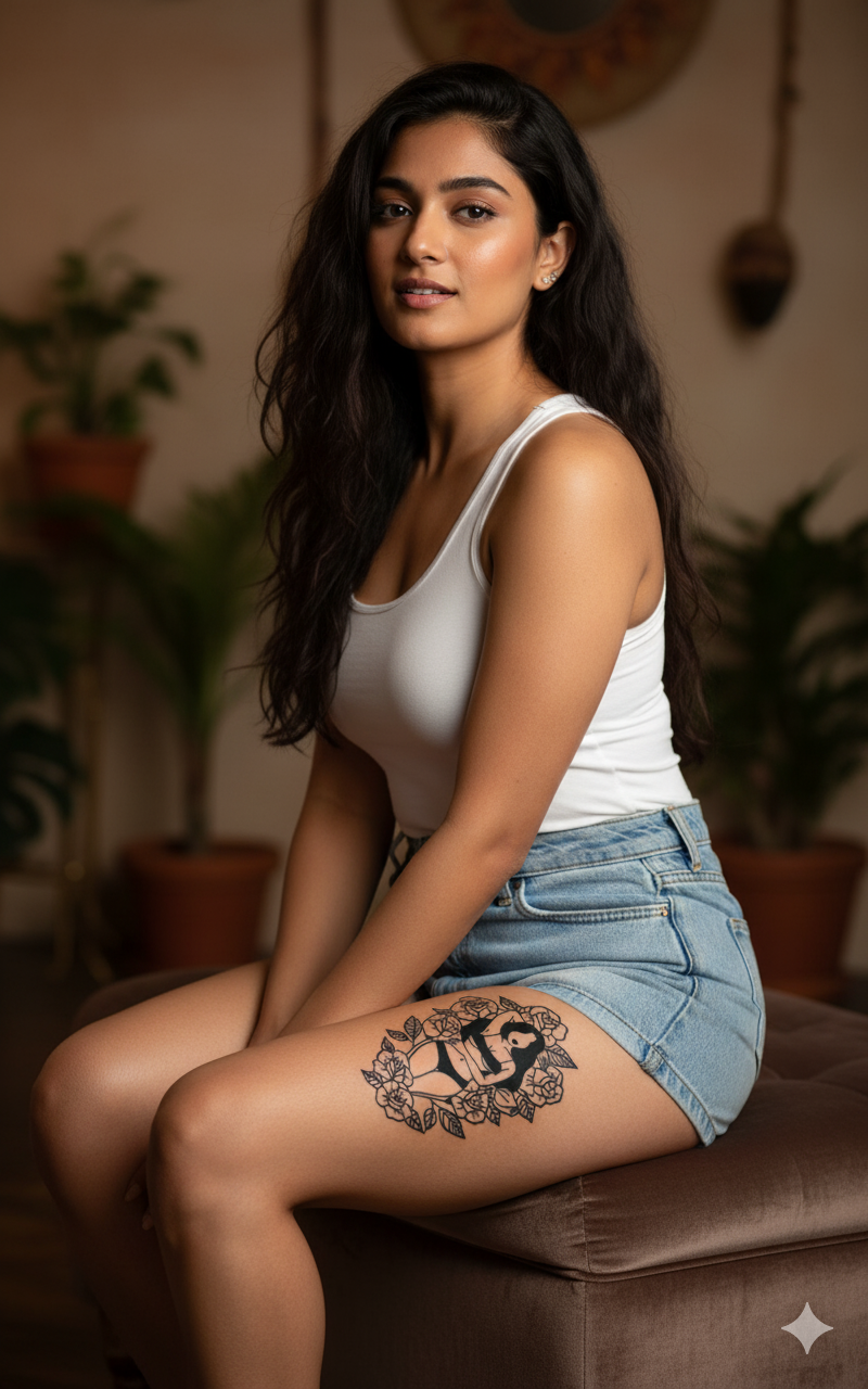 Rose Goddess Tattoo