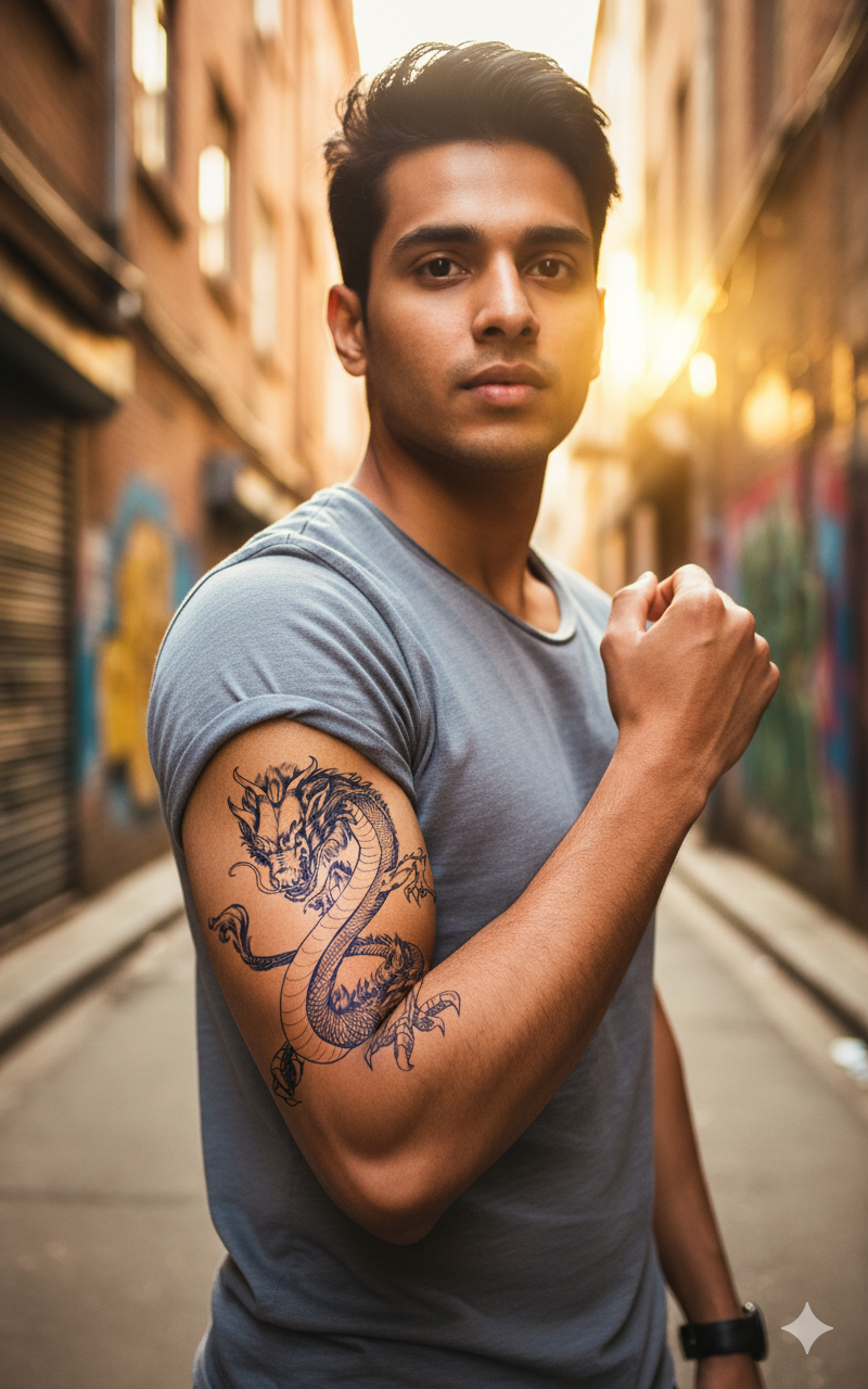 Mythic Dragon Tattoo