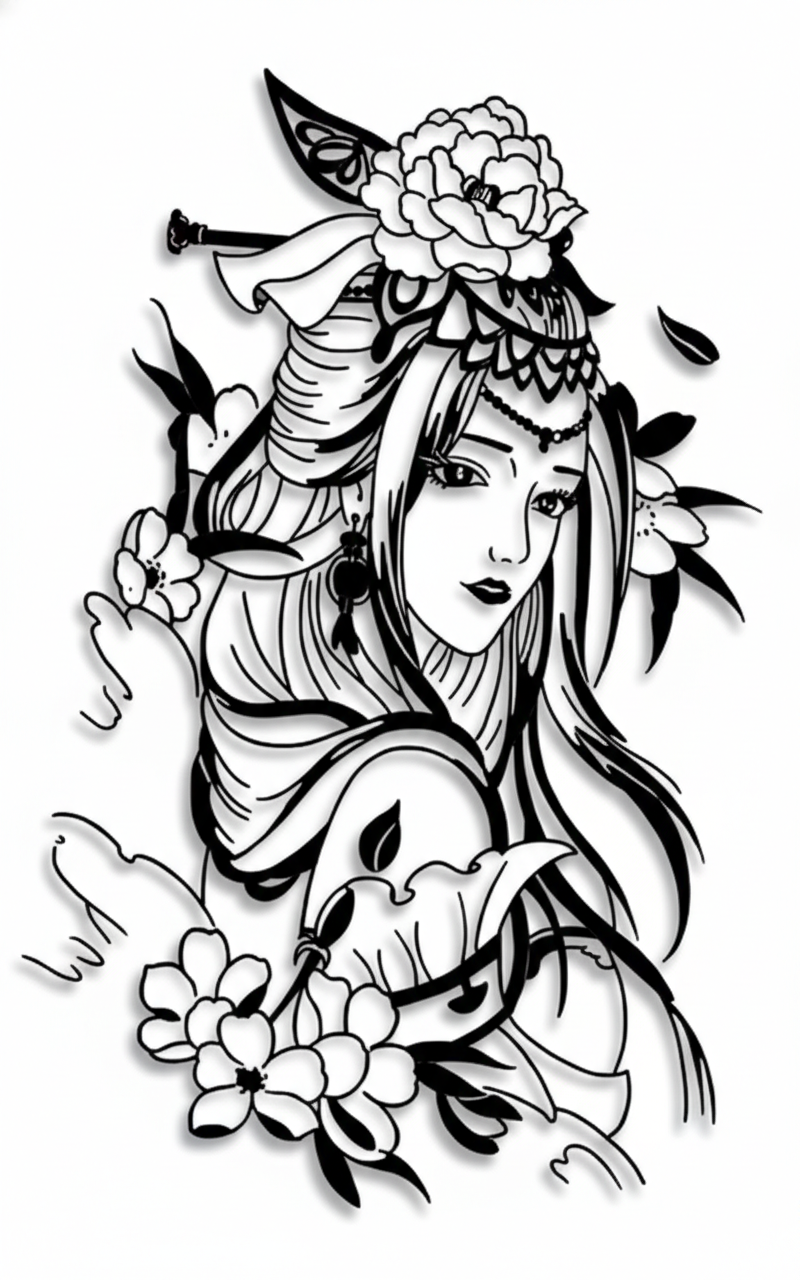 Graceful Floral Princess