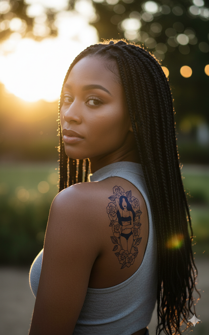 Rose Goddess Tattoo