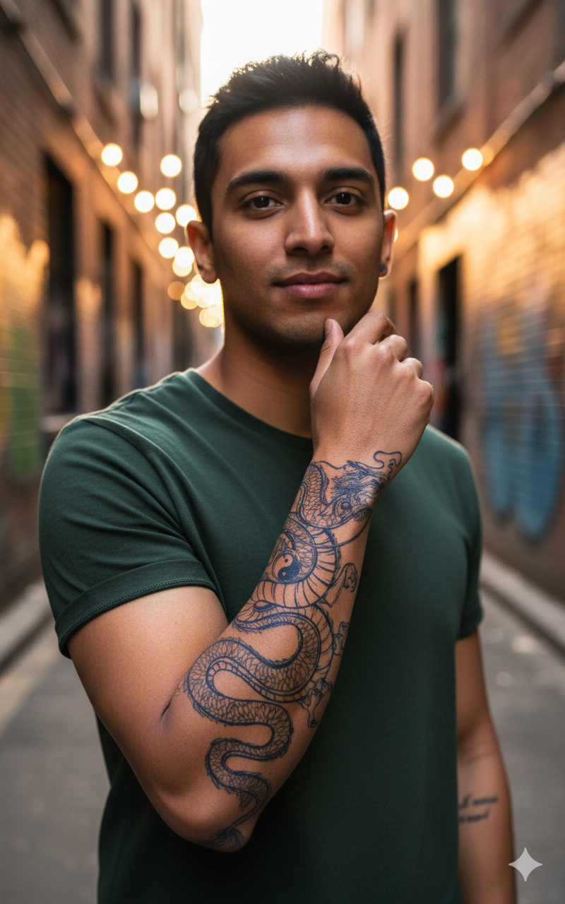 Balance Dragon Tattoo