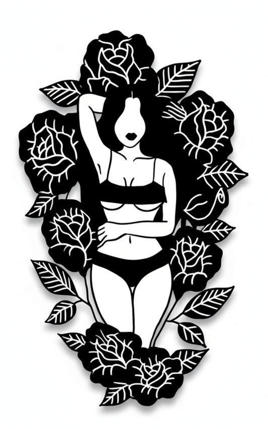 Rose Goddess Tattoo