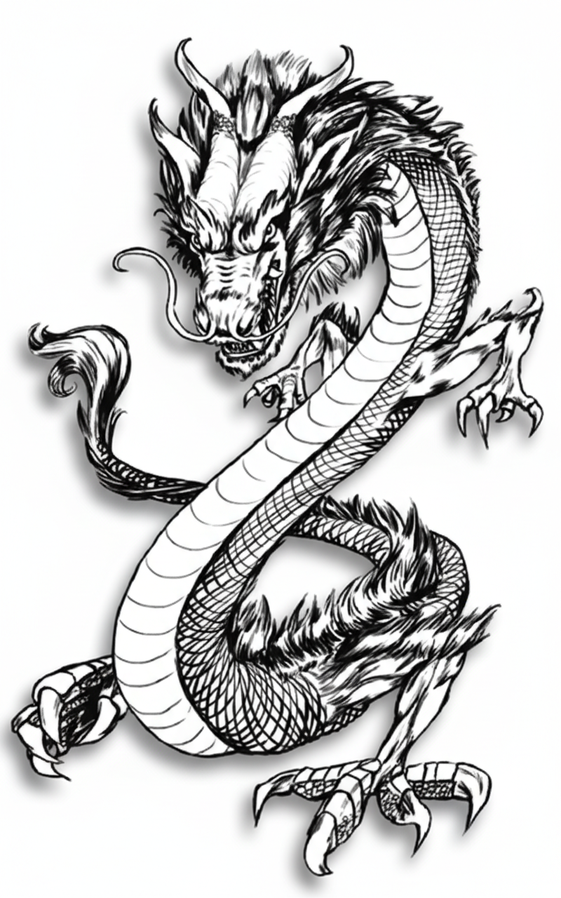 Mythic Dragon Tattoo