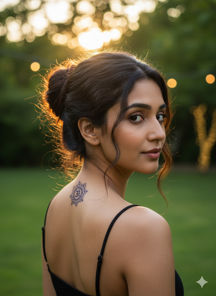 Peaceful Om Tattoo